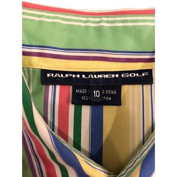 Ralph Lauren Golf Women's Striped Top Size 10 (See Photos) Long Sleeve - Picture 3 of 9